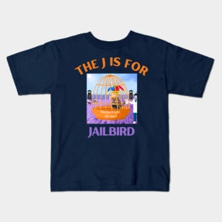 Donald J Trump Jailbird Village Idiot Kids T-Shirt